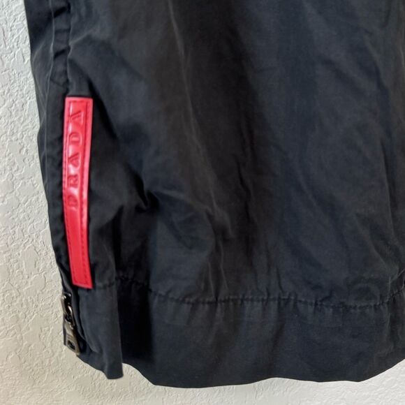 Prada Sport Linea Rossa Men’s Black Tactical Pants Cotton Blend Size 48 EU US 38 - Picture 2 of 9